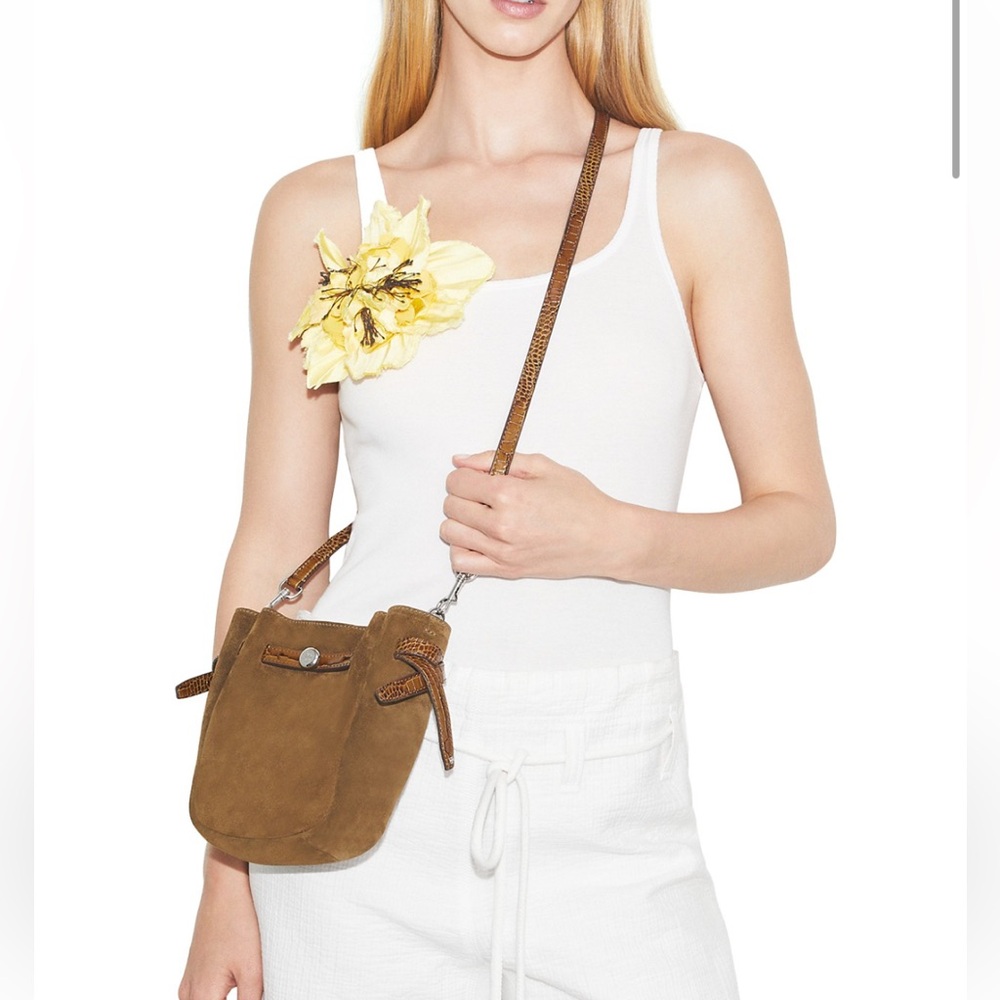 Tory Burch Small Suede Romy Crossbody - Picture 9 of 12
